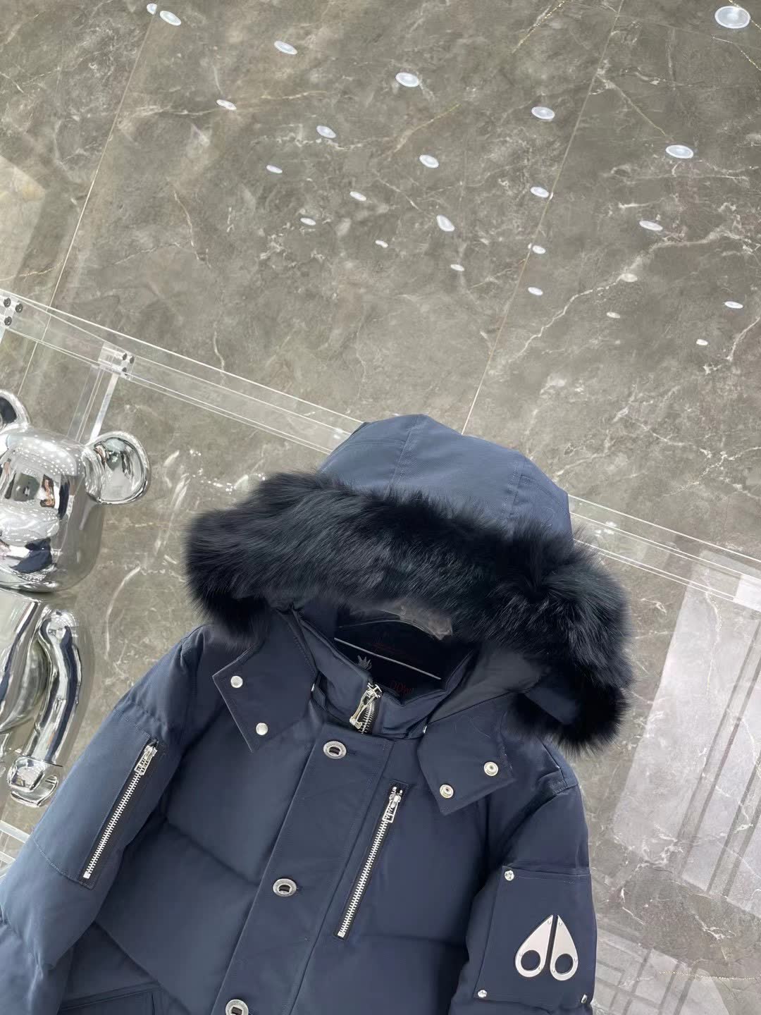Moose Knuckles Hooded Down Jacket